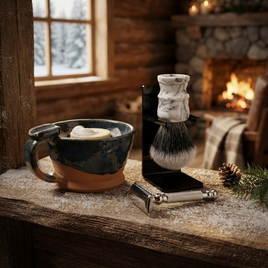 Parker tuxedo synthetic shaving brush