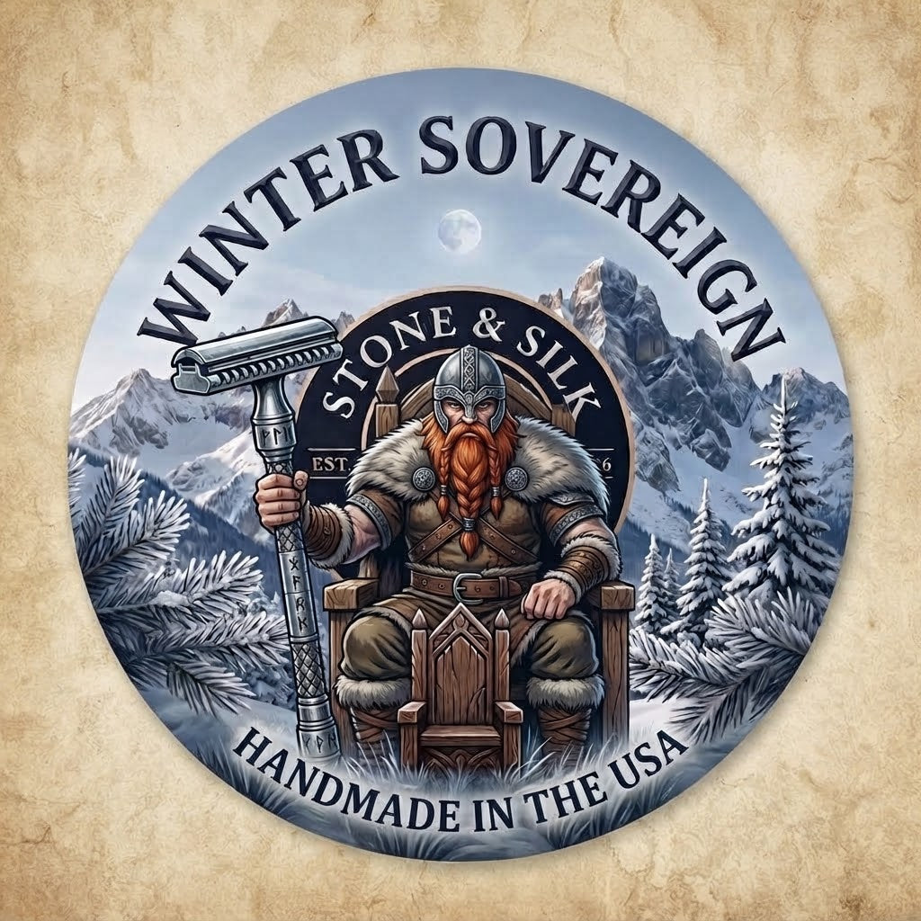 Pre-Shave Oil – Winter Sovereign | Stone & Silk – Stone & Silk Grooming Co.